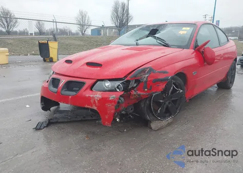 2005 Pontiac Gto z USA, uszkodzony, nr VIN 6G2VX12U05L456312